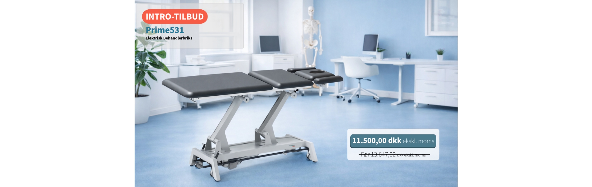 Prime531 behandlerbriks for 11.500,00 dkk ekskl. moms